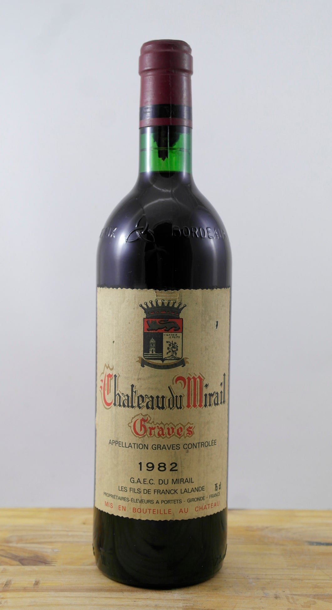 Chateau du Mirail Vin 1982