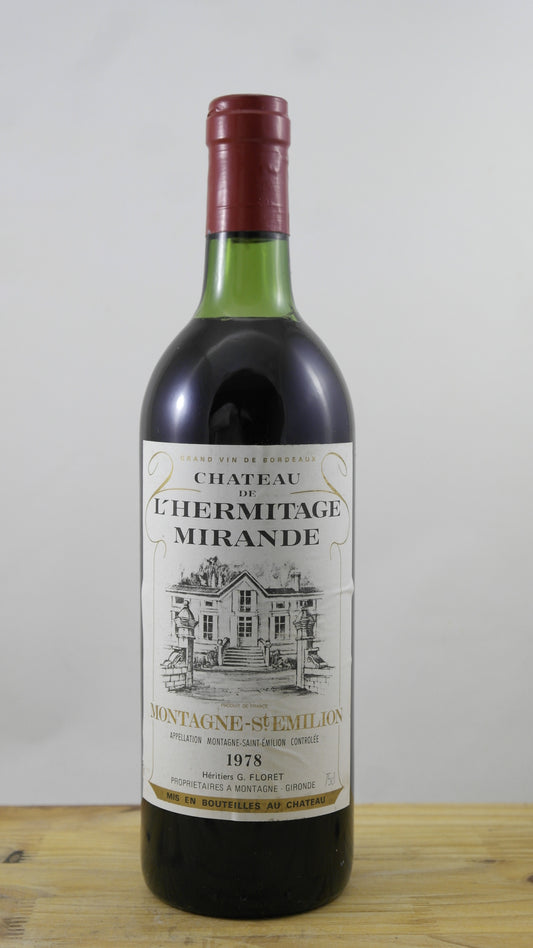 Château de l'Hermitage Mirande ELA Vin 1978