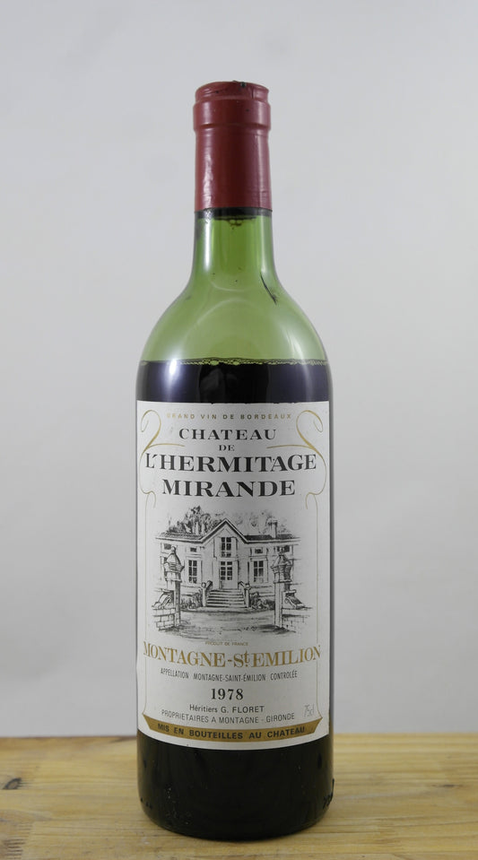 Château de l'Hermitage Mirande NB Vin 1978
