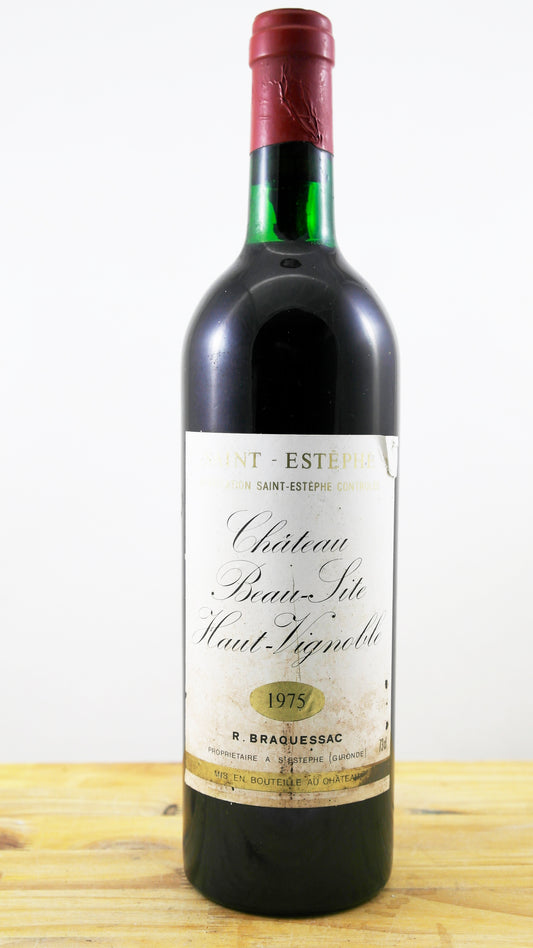 Château Beau-Site Haut Vignoble ELA Vin 1975