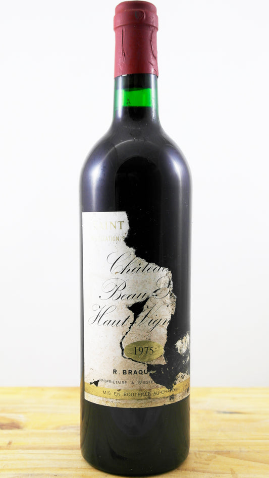 Château Beau-Site Haut Vignoble ETA Vin 1975