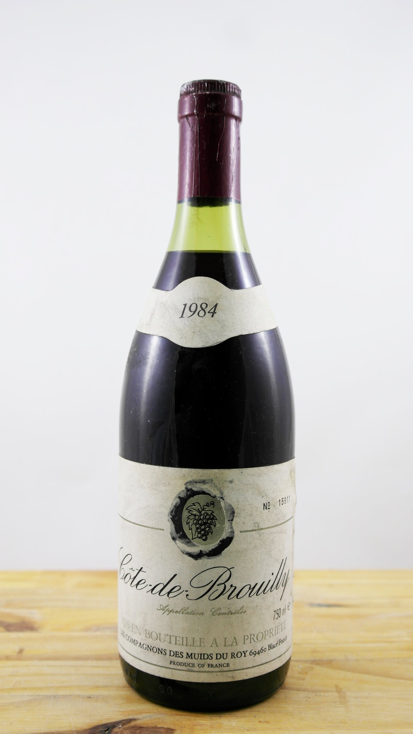 Côte de Brouilly Compagnons des Muids Vin 1984