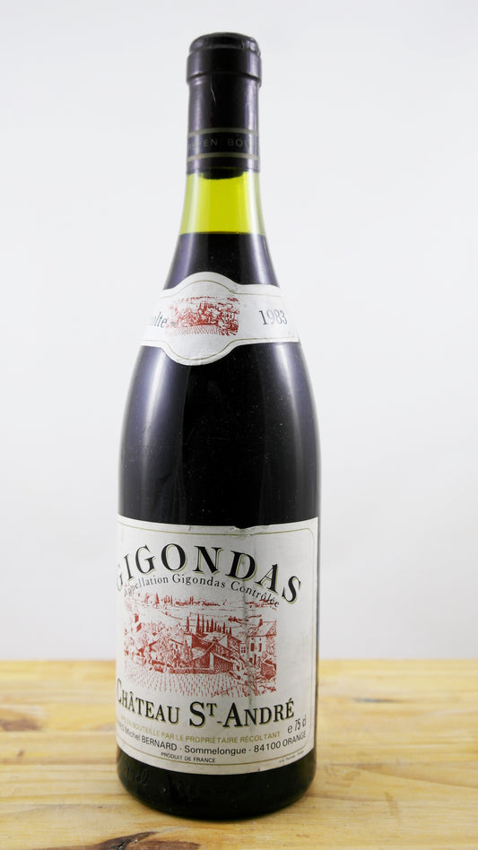 Gigondas Saint André Vin 1983