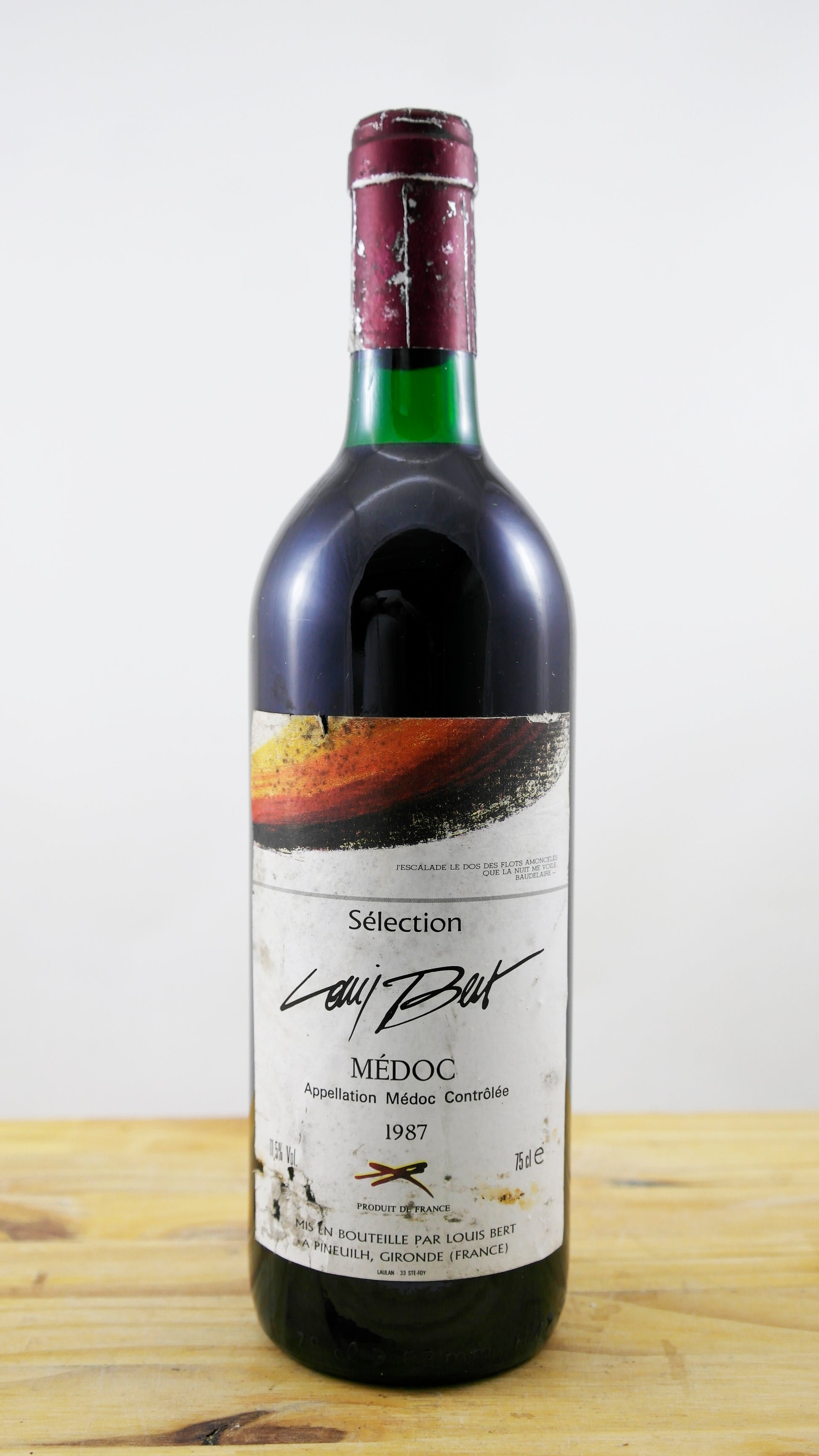 Médoc Sélection Louis Bert Vin 1987