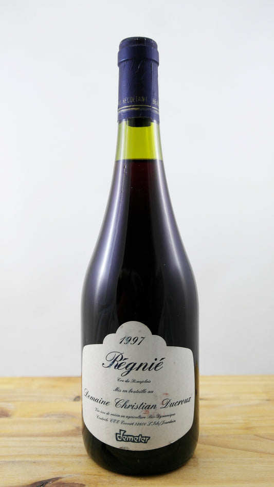 Vin Année 1997 Régnié Domaine Ducroux