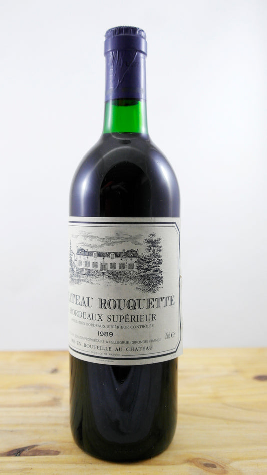 Vin Année 1989 Château Rouquette