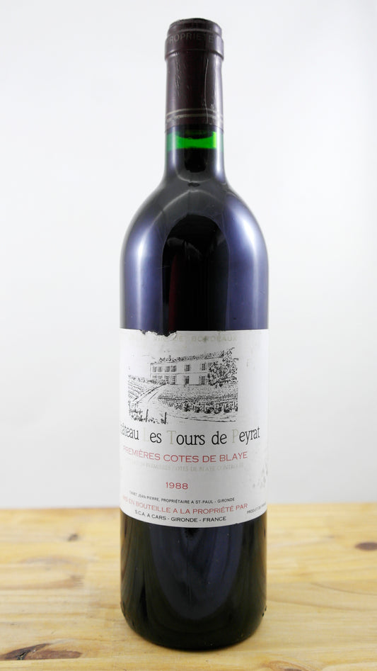 Vin Année 1988 Château Les Tours de Peyrat