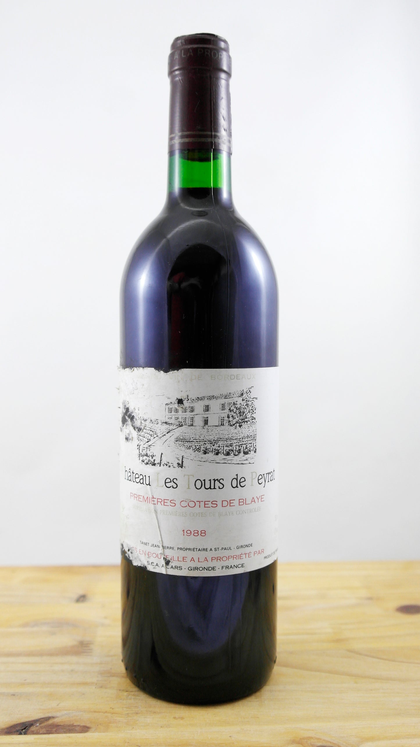 Vin Année 1988 Château Les Tours de Peyrat EA