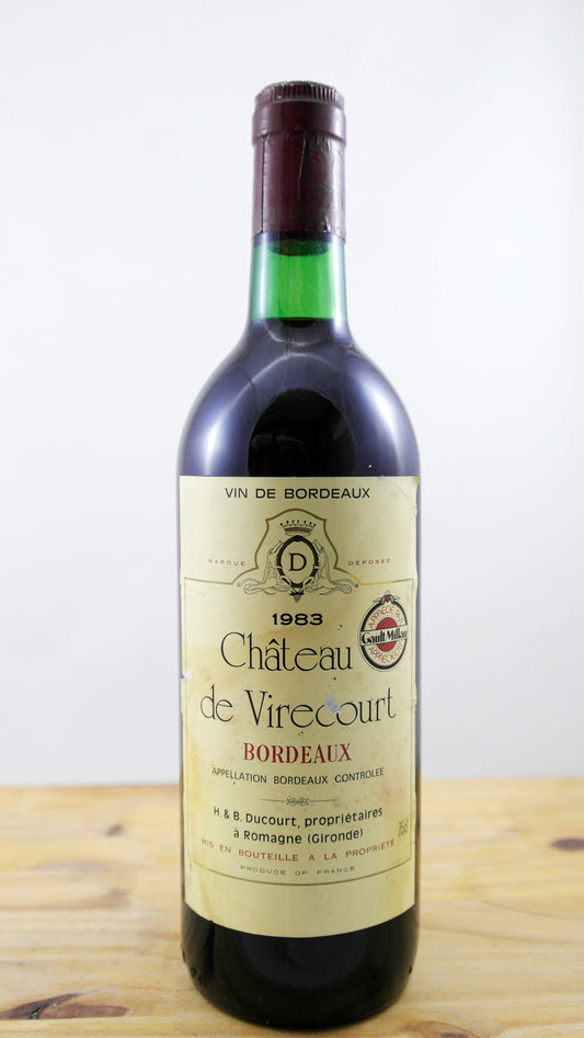 Vin Année 1983 Château de Virecourt