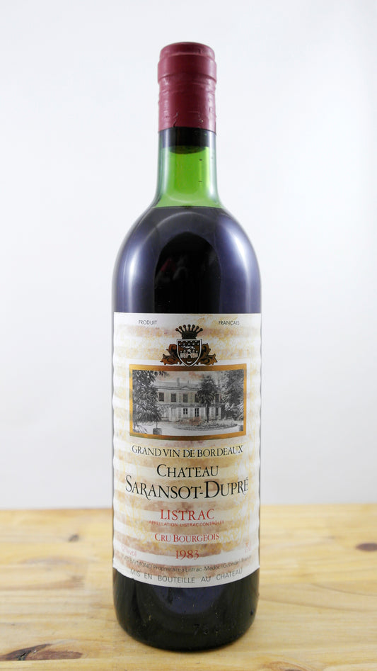 Vin Année 1983 Château Saransot-Dupré HE