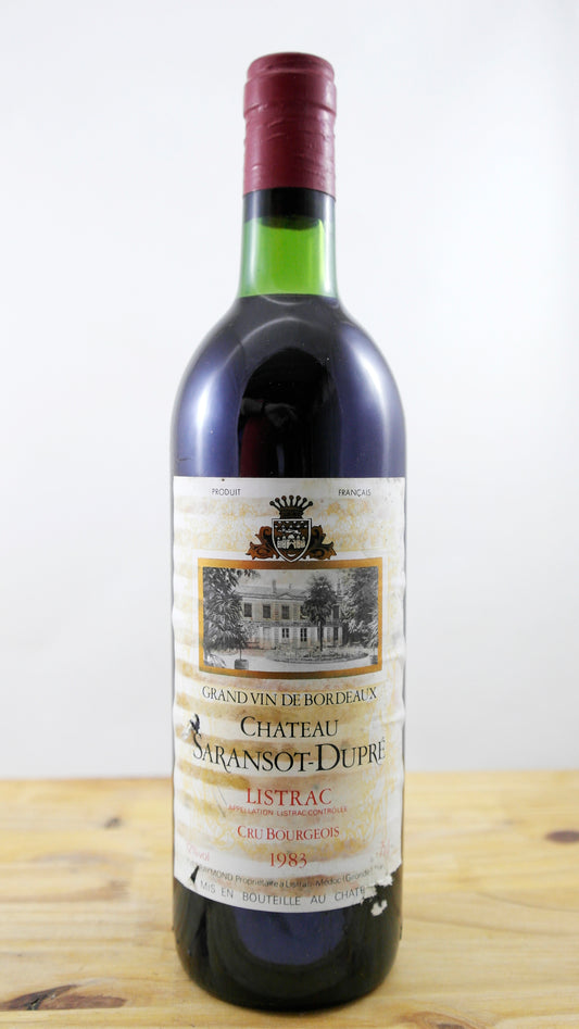 Vin Année 1983 Château Saransot-Dupré ELA