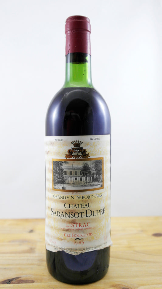 Vin Année 1983 Château Saransot-Dupré EA