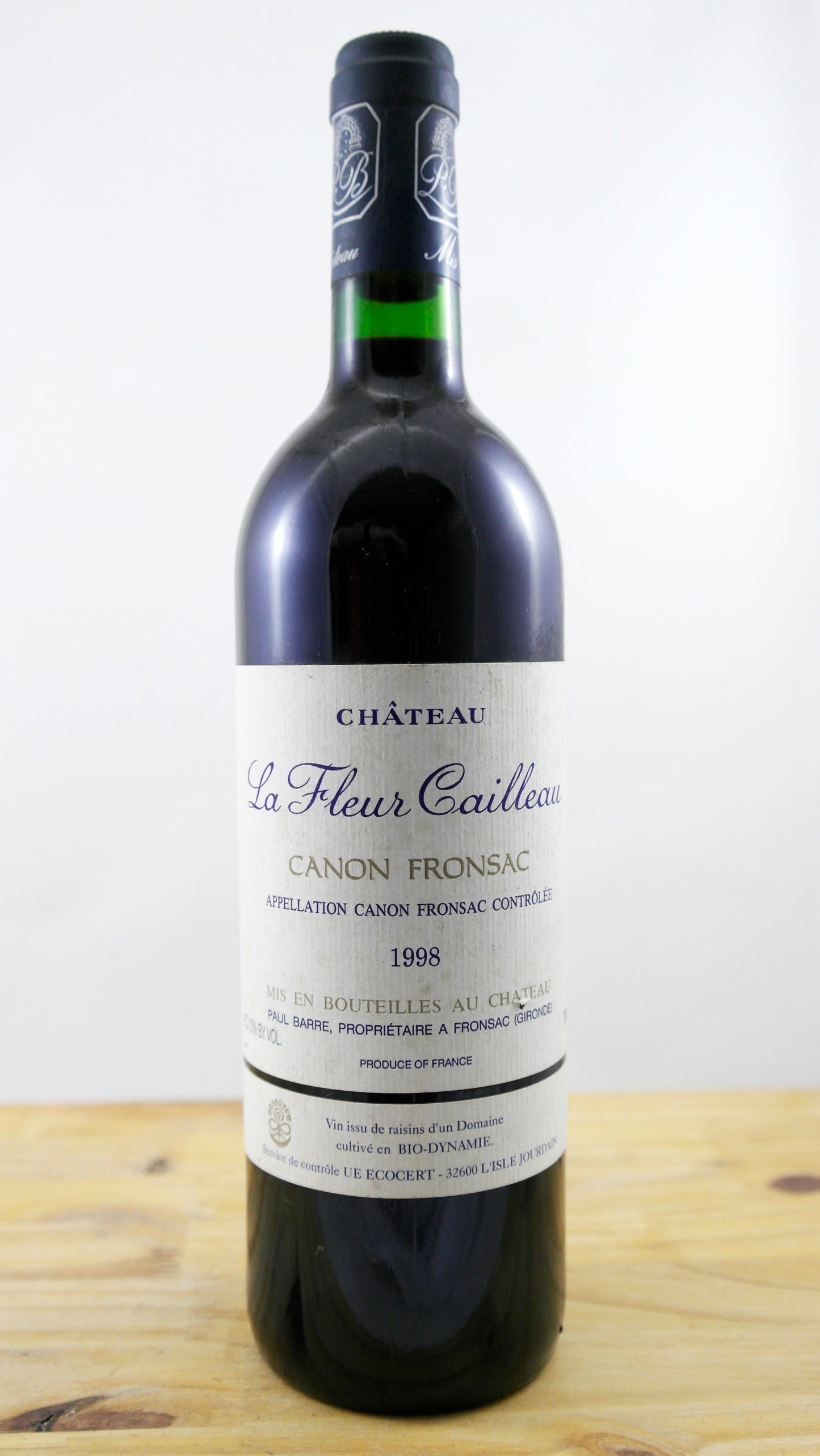 Vin Année 1998 Château La Fleur Cailleau