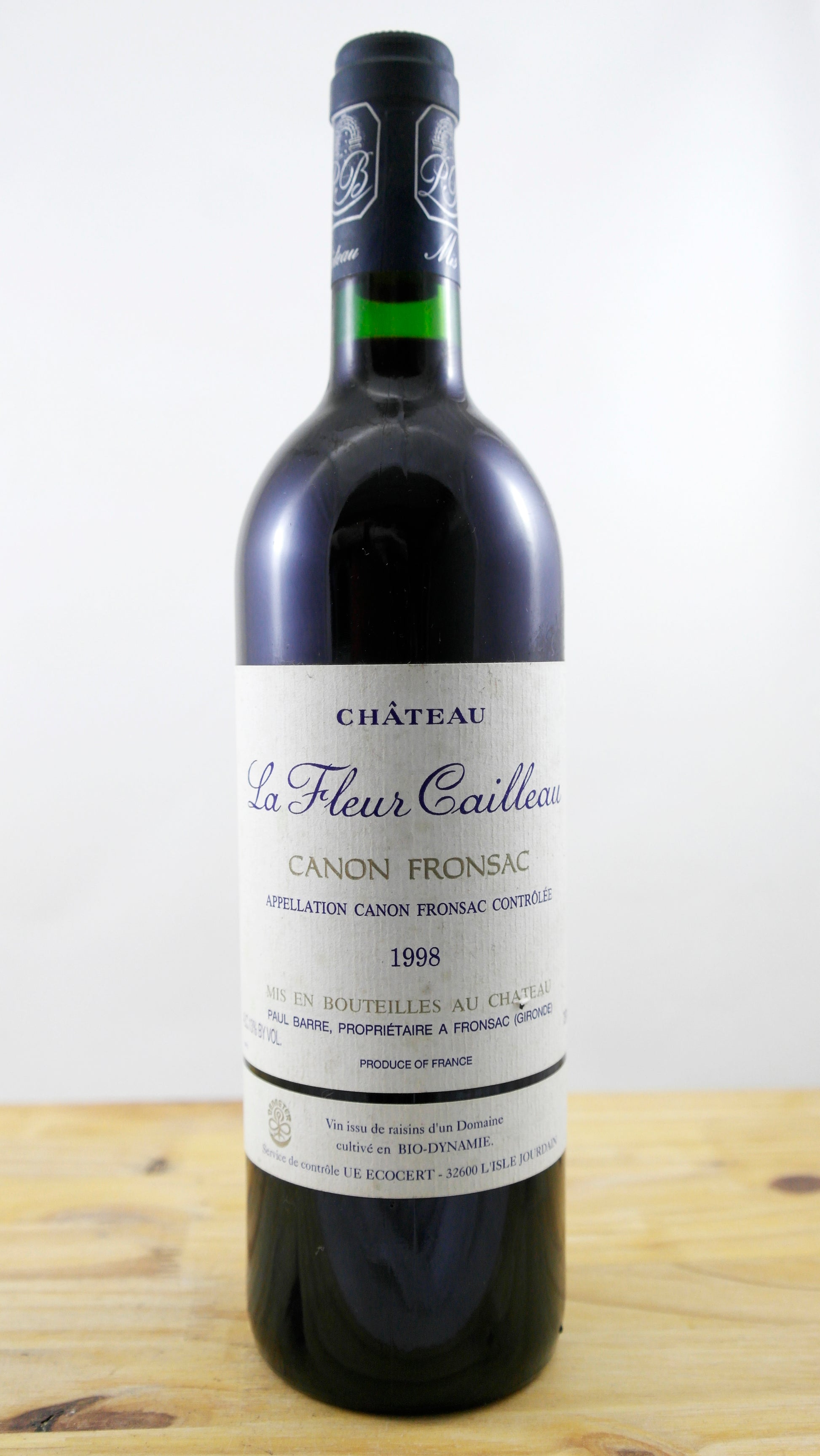 Vin Année 1998 Château La Fleur Cailleau