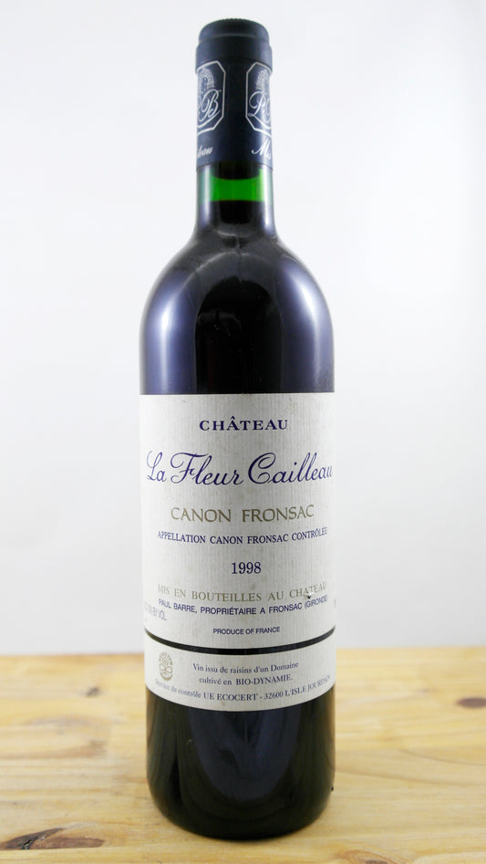 Vin Année 1998 Château La Fleur Cailleau