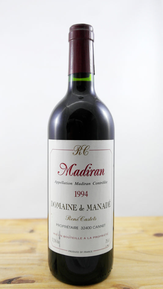 Vin Année 1994 Madiran Domaine de Manadé