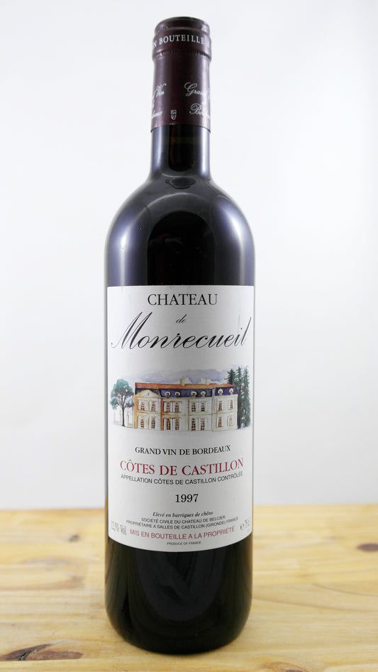 Vin Année 1997 Château de Monrecueil