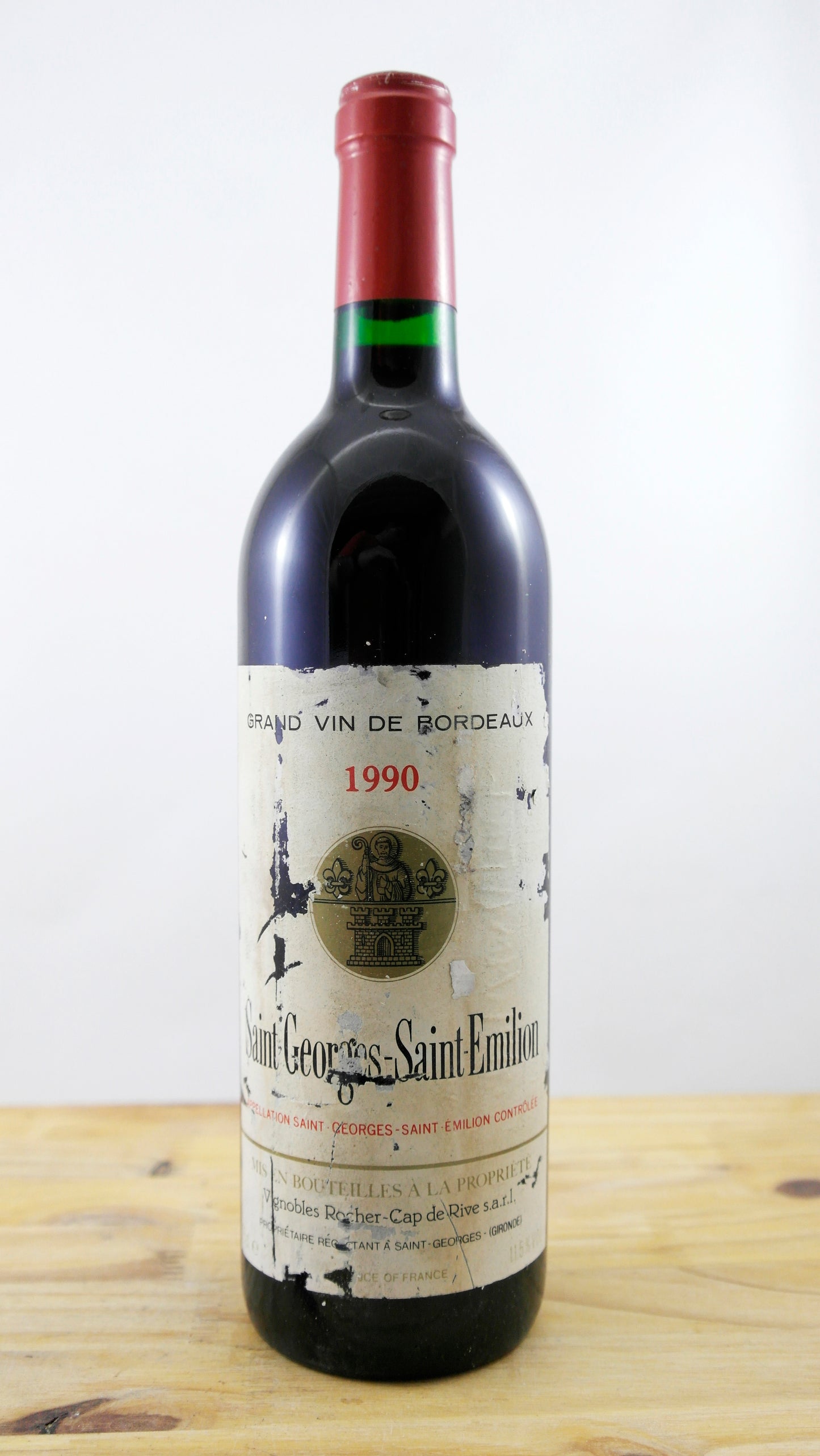 Vin Année 1990 Saint-Georges de Saint-Emilion Rocher-Cap de Rive