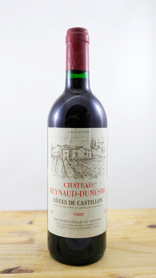Vin Année 1992 Château Reynaud-Dunesme