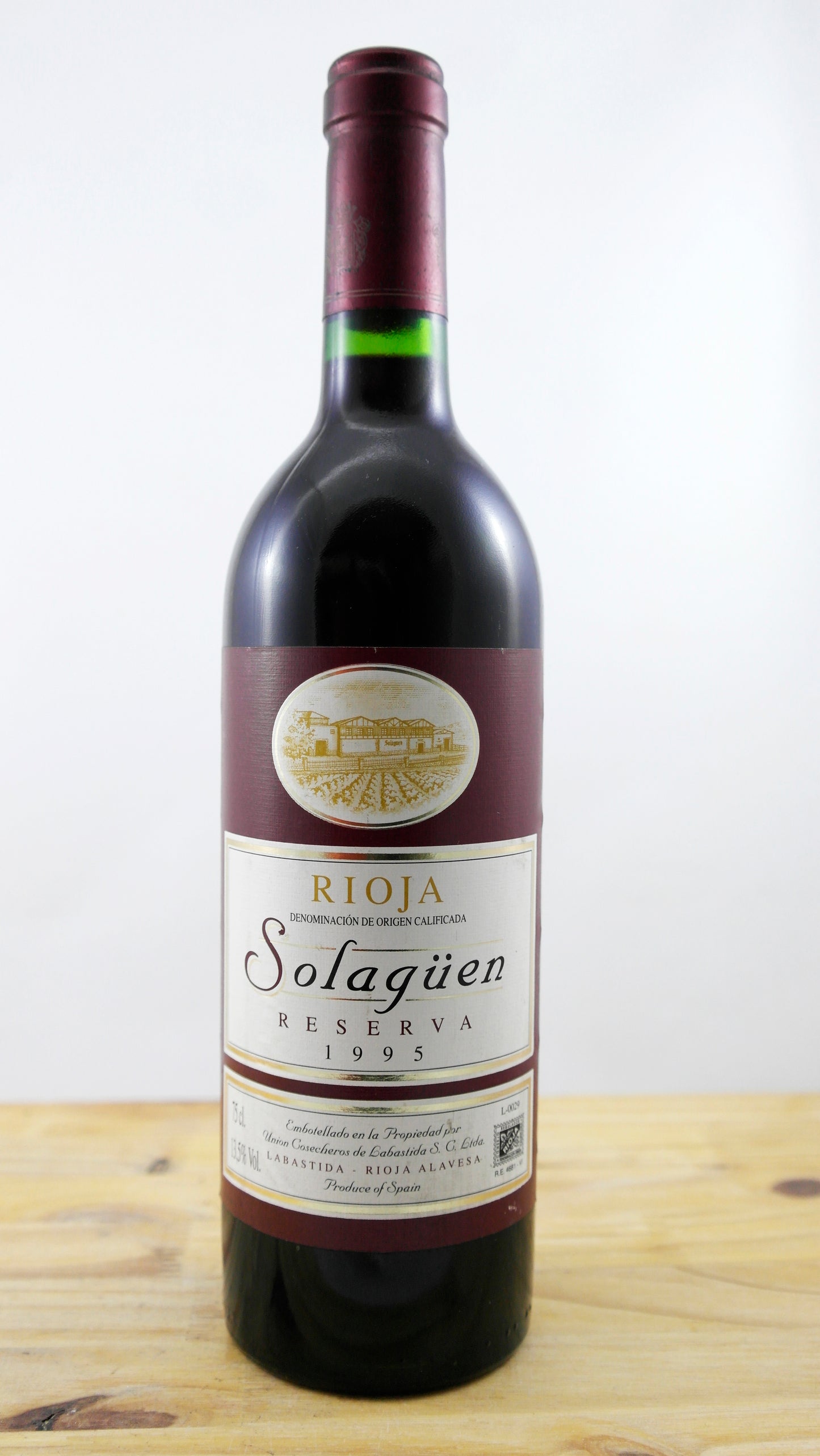 Vin Année 1995 Rioja Solagüen