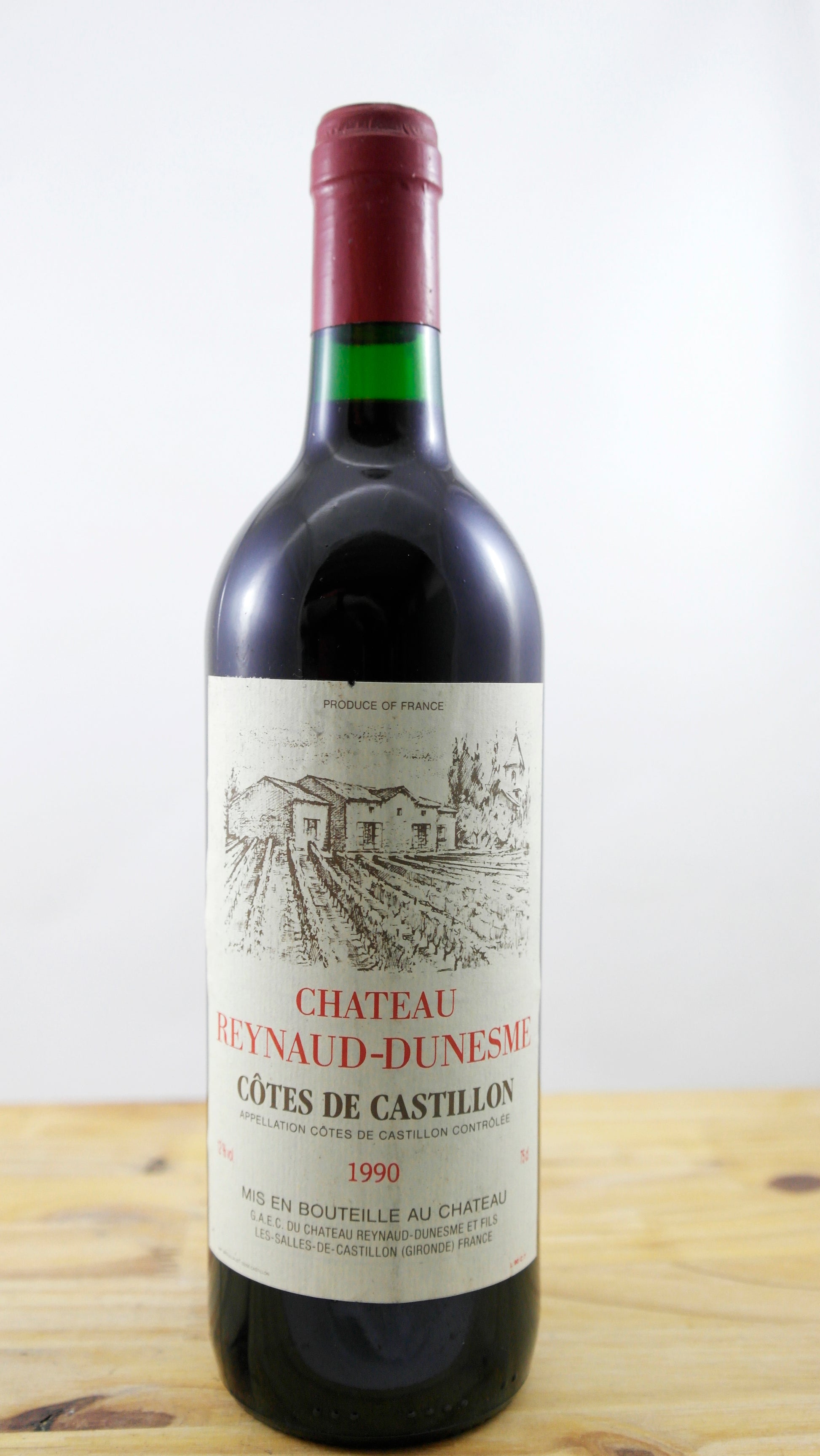 Vin Année 1990 Château Reynaud-Dunesme