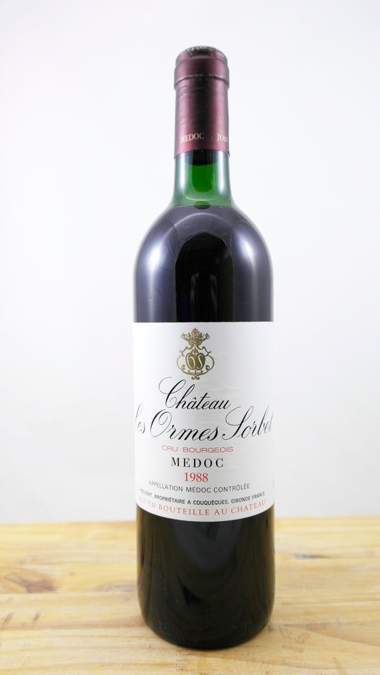 Vin Année 1988 Château Les Ormes Sorbet 