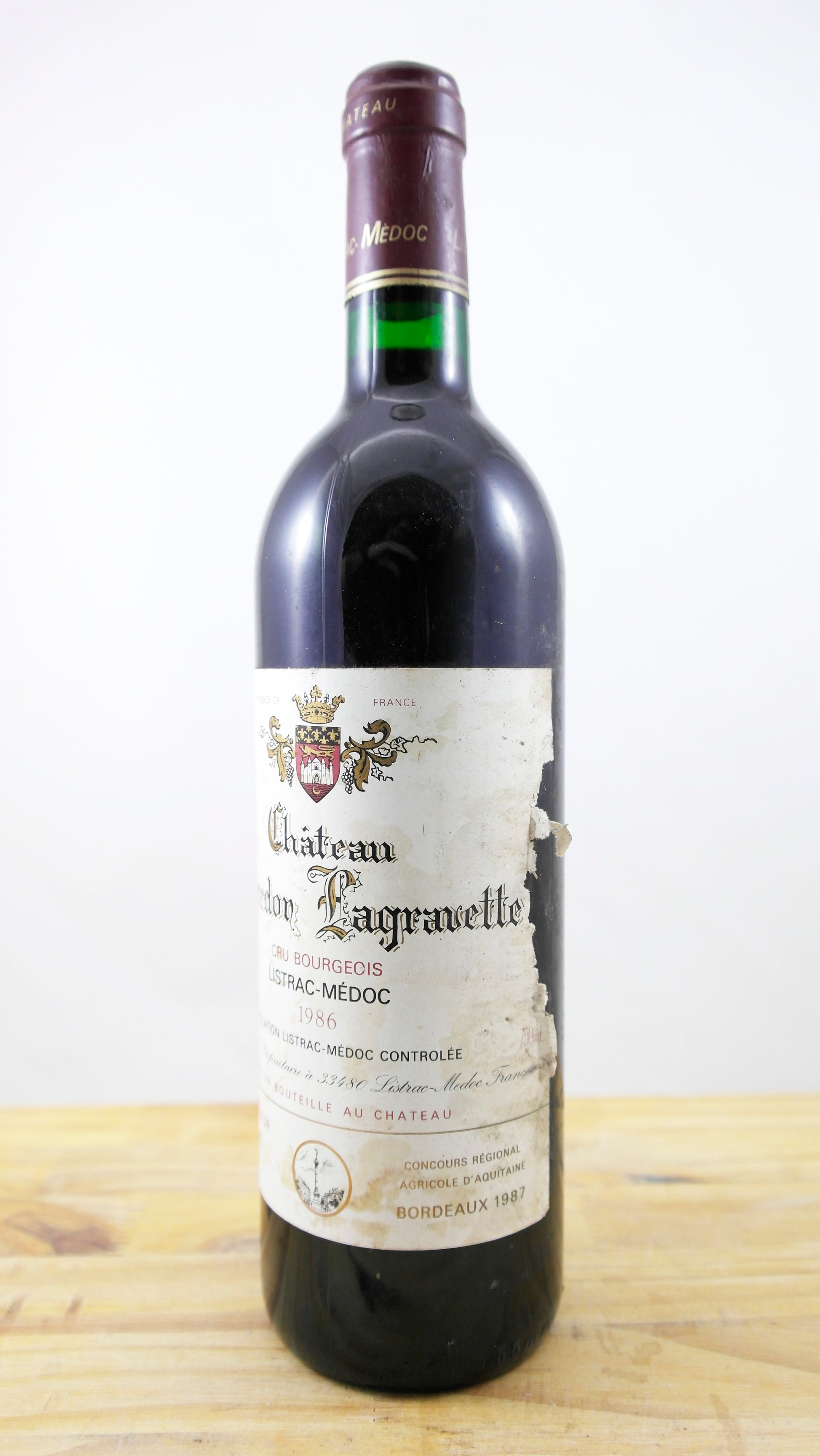 Vin Année 1986 Château Peyredon Lagravette EA
