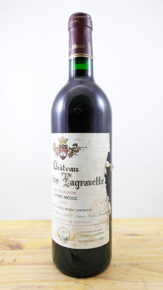 Vin Année 1986 Château Peyredon Lagravette EA