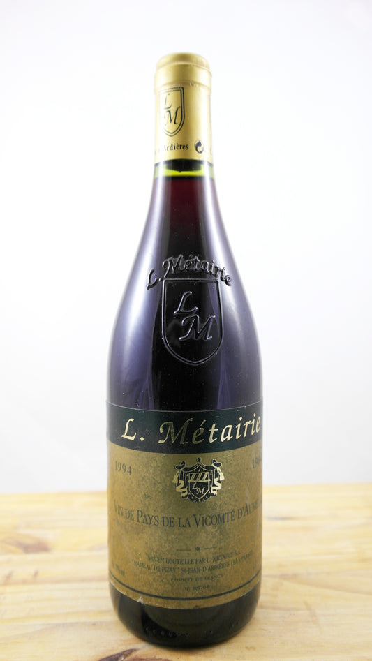 Vin Année 1994 Vin de Pays de la Vicomte d'Aumelas Métairie