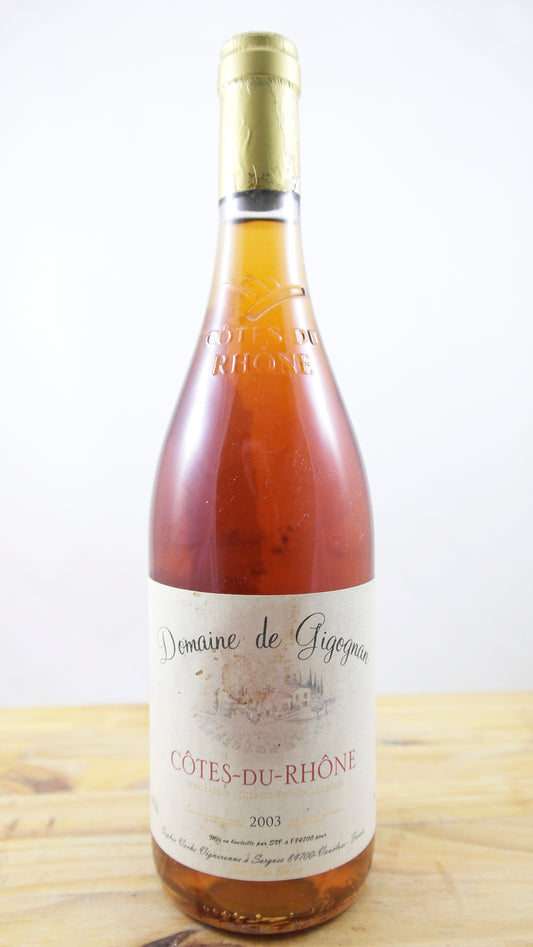 Vin Année 2003 Domaine de Gigognan