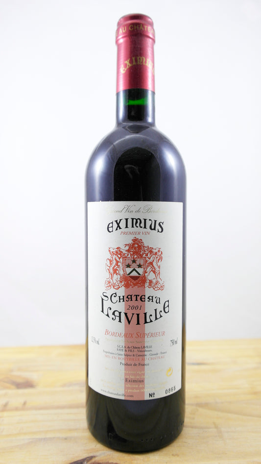 Vin Année 2001 Château Laville Eximius