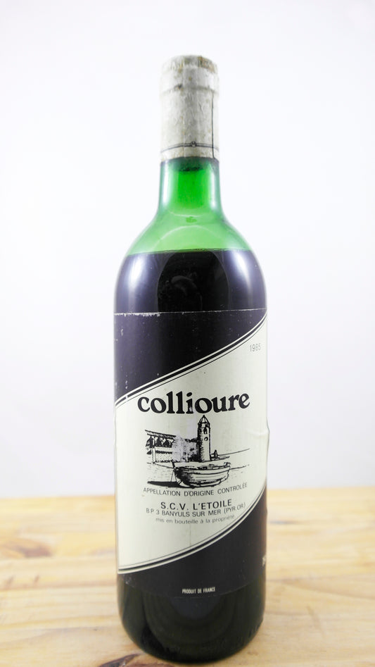 Vin Année 1985 Collioure S.C.V L'Etoile