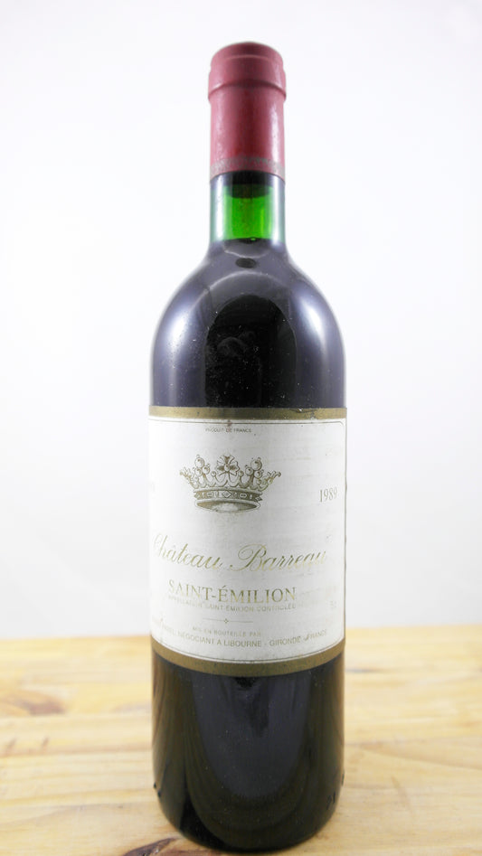 Vin Année 1989 Château Barreau