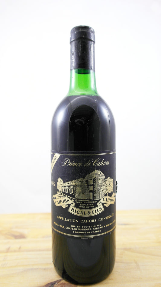 Vin Année 1985 Prince de Cahors