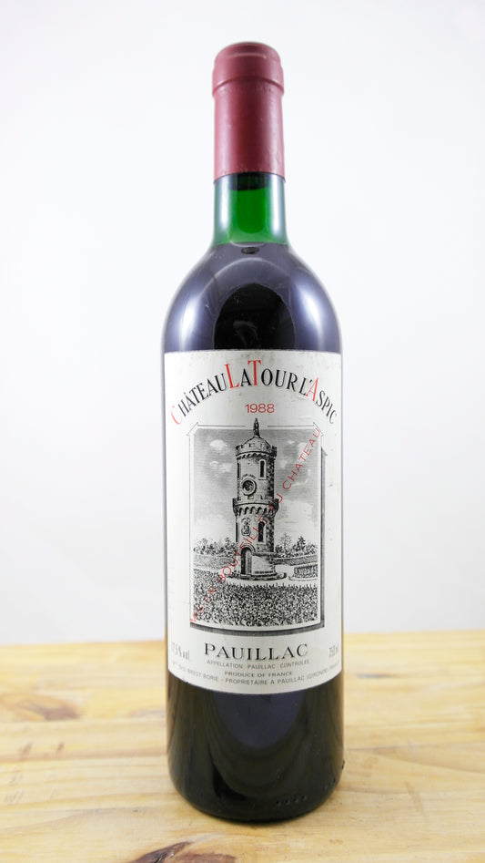 Vin Année 1988 Château La Tour l'Aspic