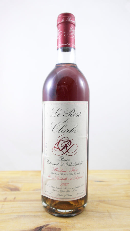 Vin Année 1993 Rosé de Clarke