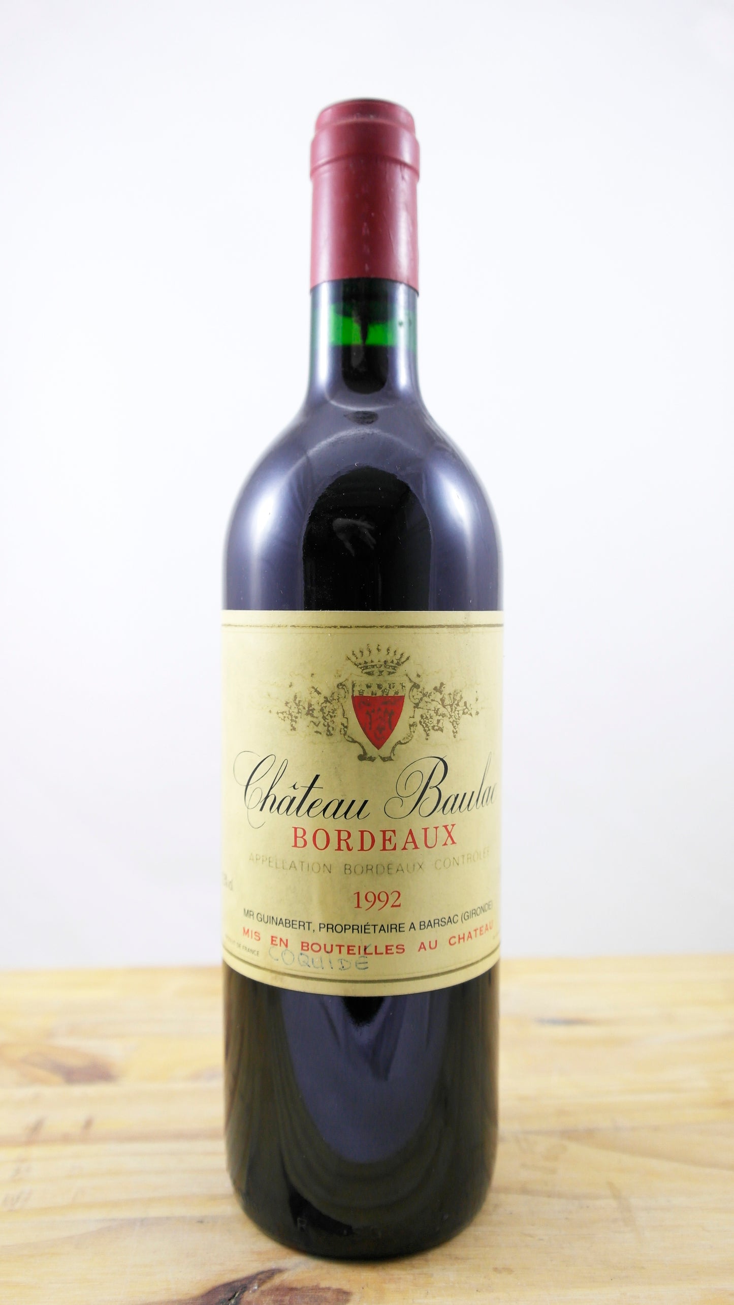 Vin Année 1992 Château Baulac
