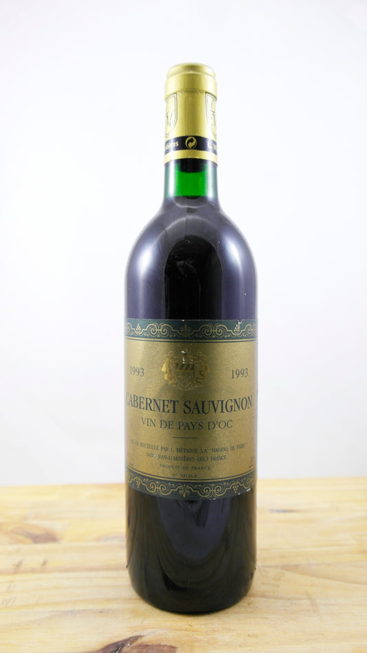 Vin Année 1993 Cabernet Sauvignon Métairie
