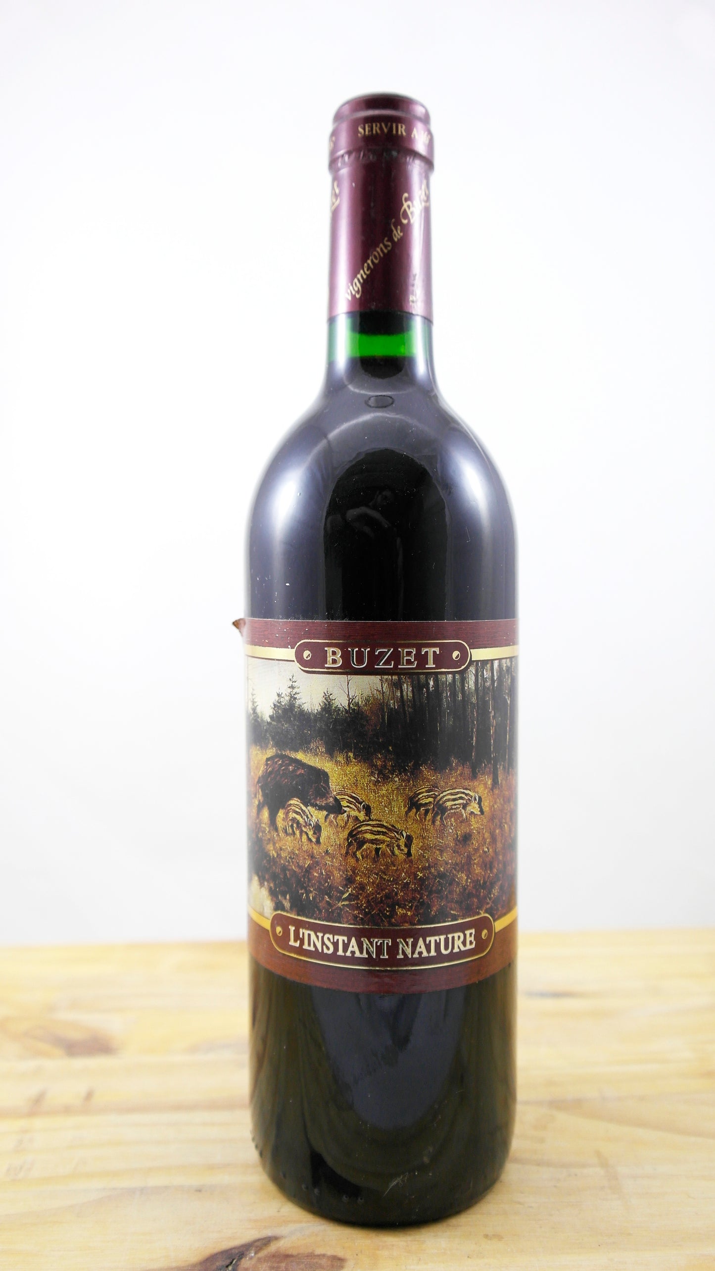 Vin Année 1993 Buzet  Instant Nature Sanglier