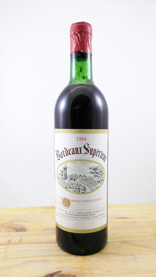 Vin Année 1984 Bordeaux Supérieur Chevaliers de Bellevue