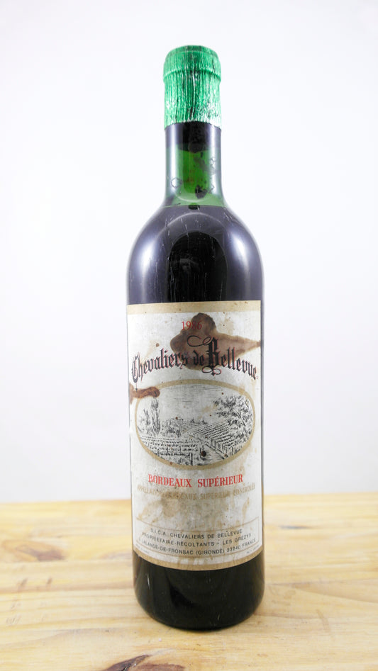 Vin Année 1986 Bordeaux Supérieur Chevaliers de Bellevue ET