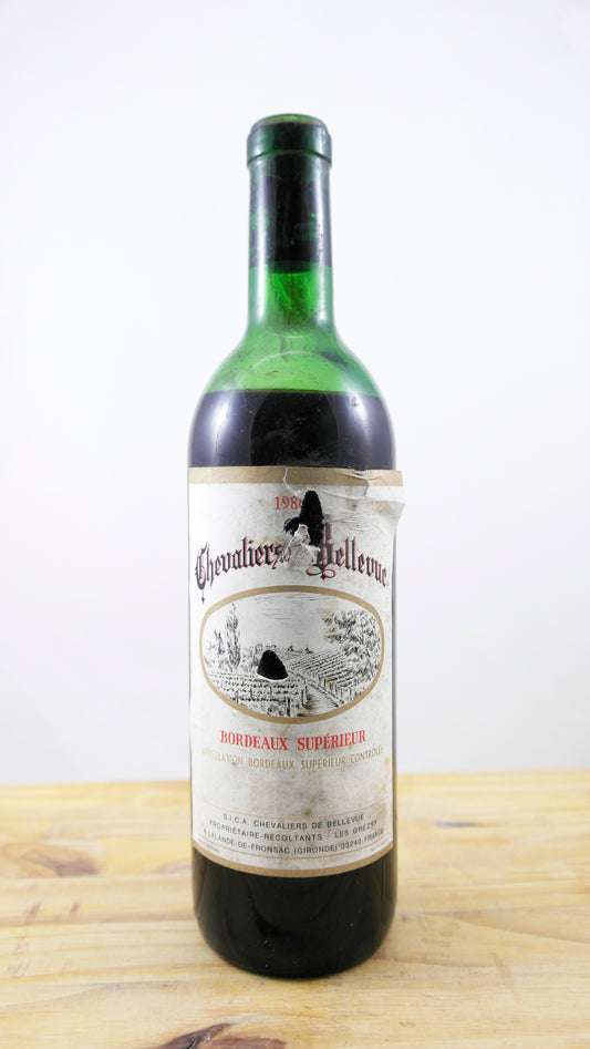 Vin Année 1986 Bordeaux Supérieur Chevaliers de Bellevue MI