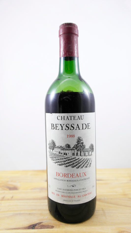 Vin Année 1988 Château Beyssade NB
