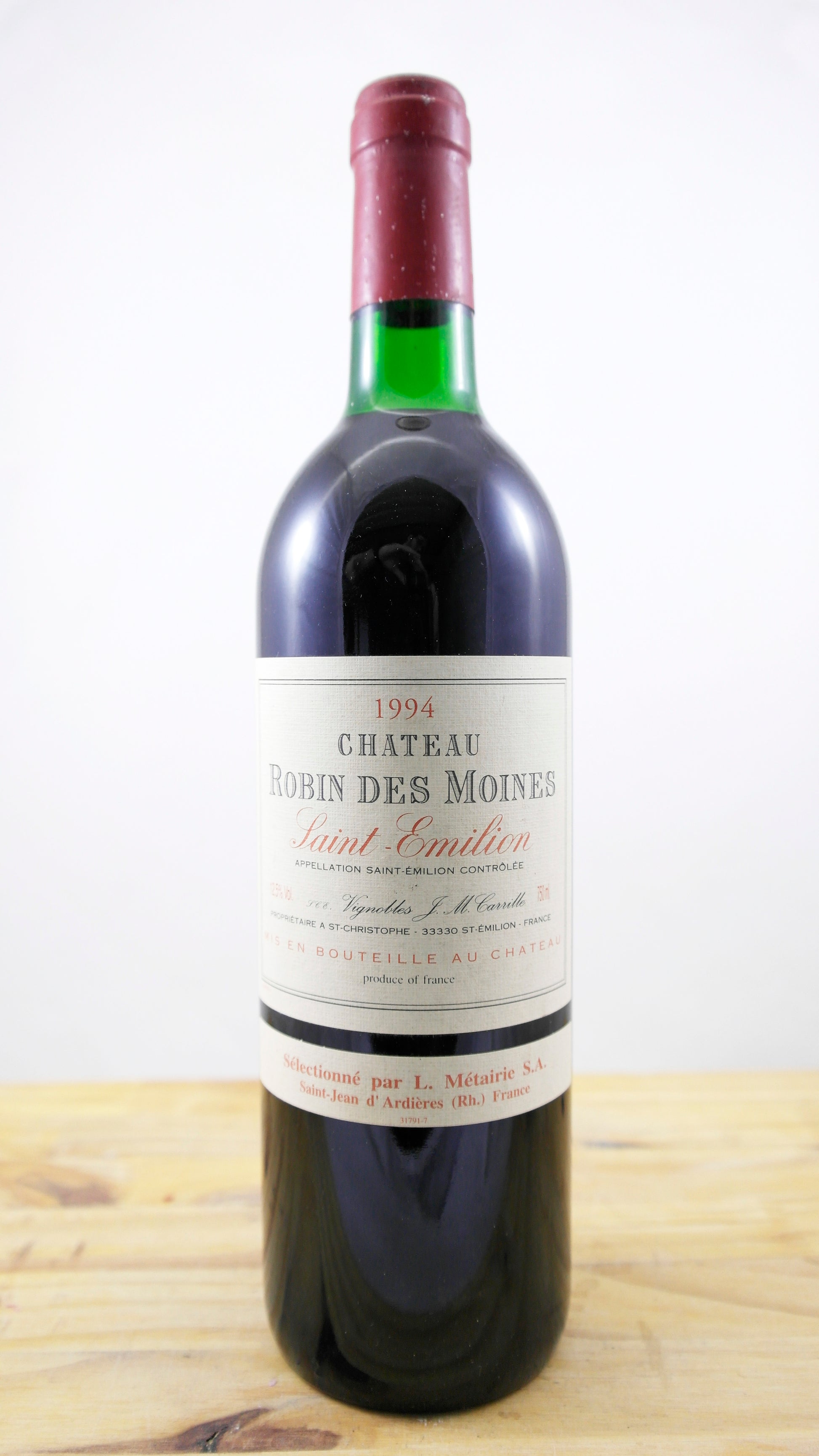 Vin Année 1994 Château Robin des Moines