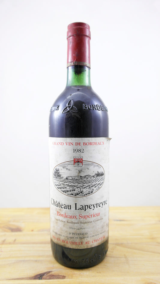 Vin Année 1982 Château Lapeyreyre