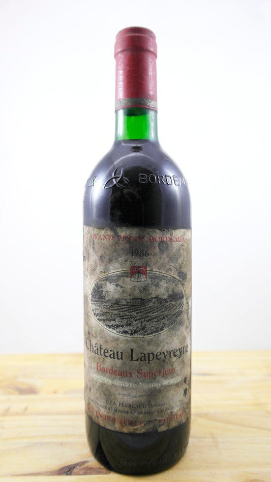 Vin Année 1986 Château Lapeyreyre EA