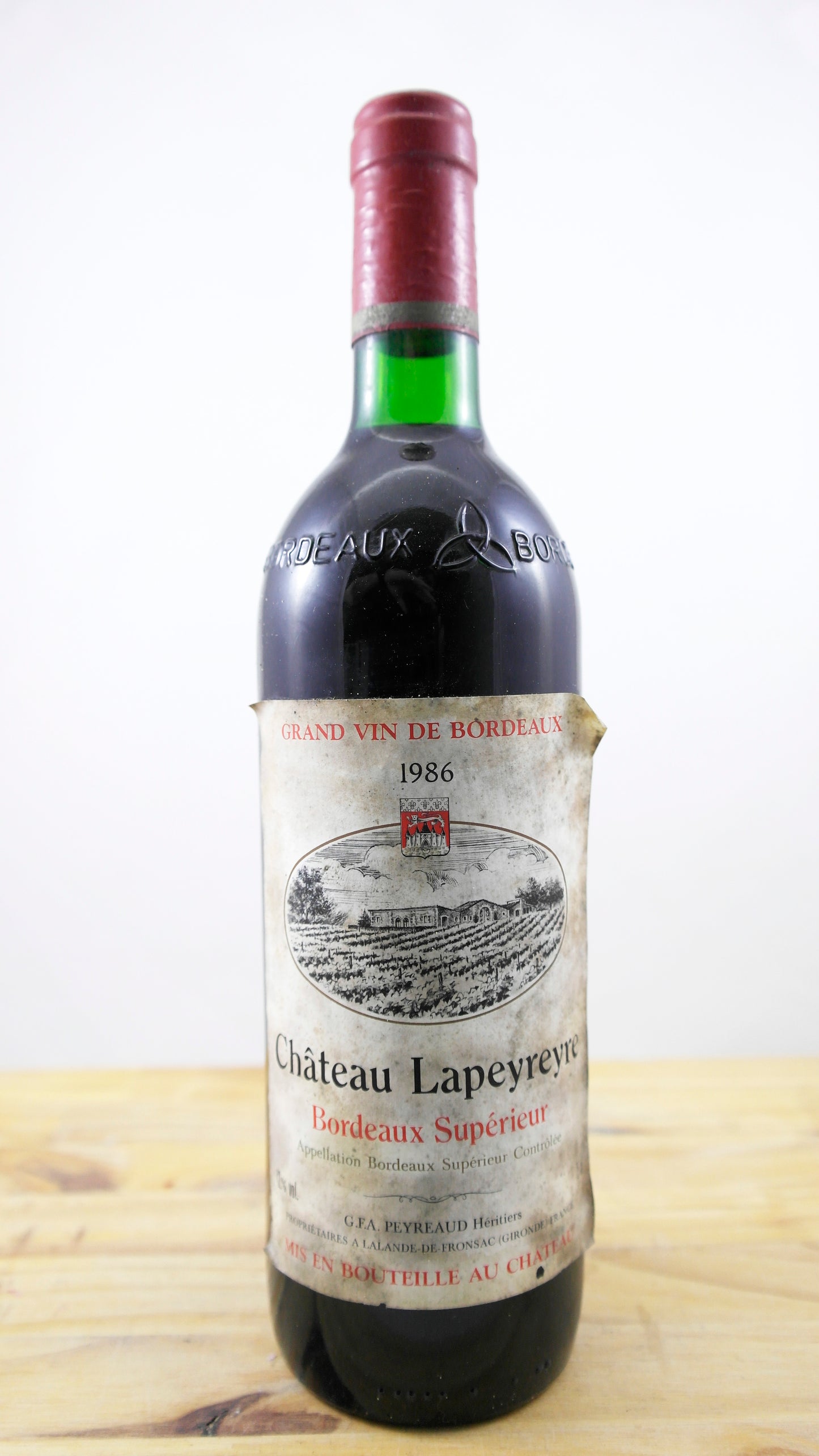 Vin Année 1986 Château Lapeyreyre ELA
