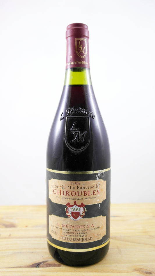 Vin Année 1994 Lieu dit La Fontenelle