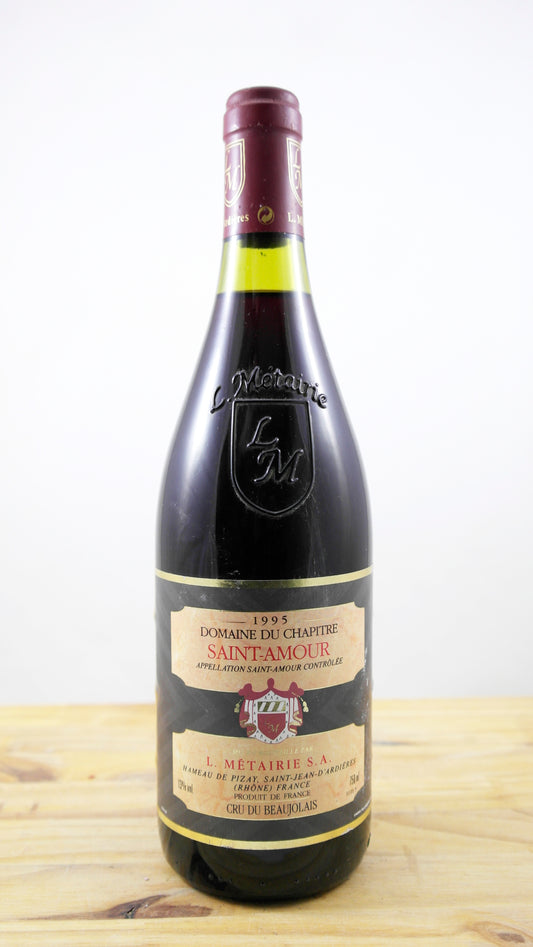 Vin Année 1995 Domaine du Chapitre Saint Amour