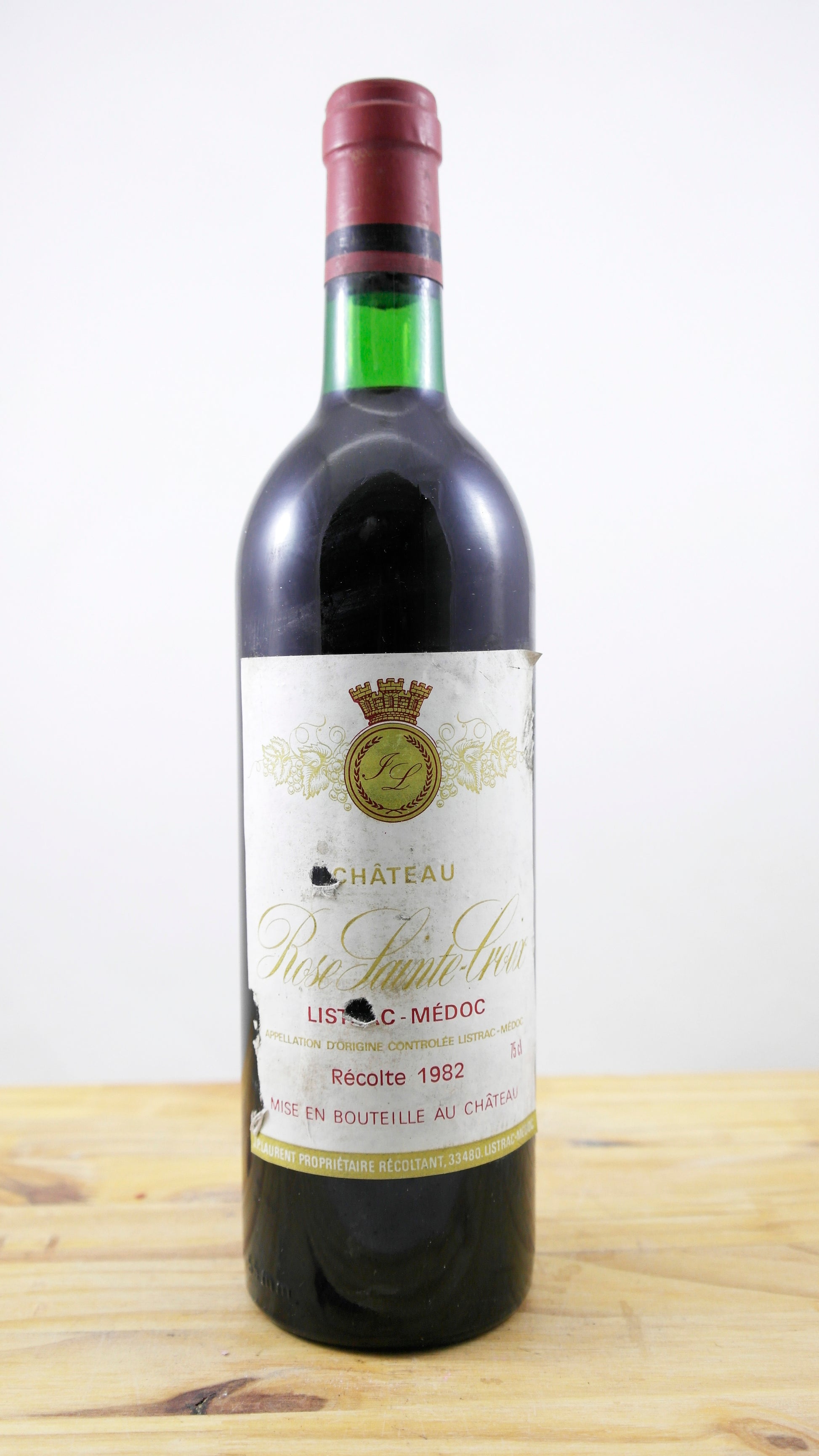Vin Année 1982 Château Rose Sainte-Croix TLB